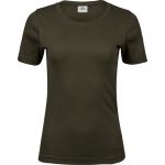 Dámské tričko - Teejays Interlock  - Dark olive S