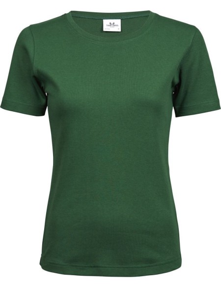 Dámské tričko - Teejays Interlock - Forest green 3XL