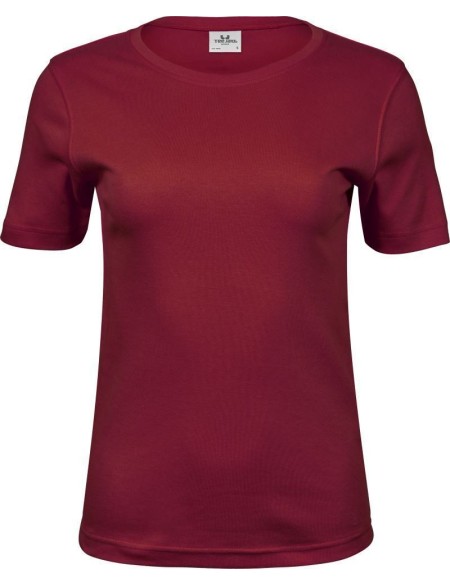 Dámské tričko - Teejays Interlock  - Deep red L