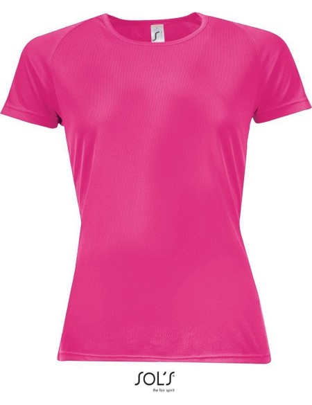 Dámské sportovní tričko SPORTY - neon pink XS