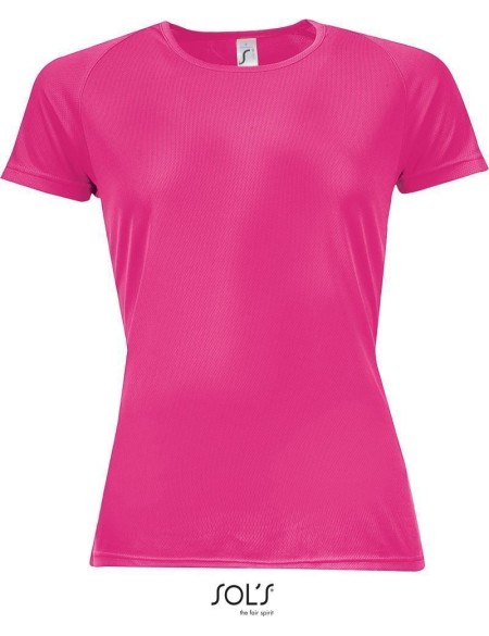 Dámské sportovní tričko SPORTY - neon pink XL