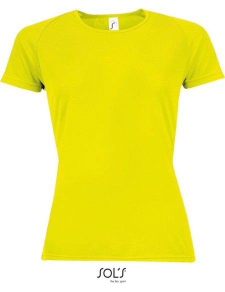 Dámské sportovní tričko SPORTY - neon yellow S