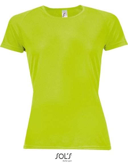 Dámské sportovní tričko SPORTY - neon green XS