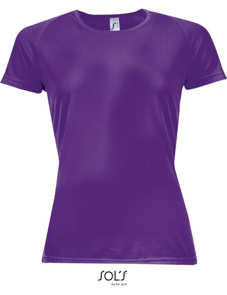 Dámské sportovní tričko SPORTY - Dark purple XS