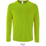 Pánské sportovní tričko SPORTY s dlouhým rukávem - Neon green S