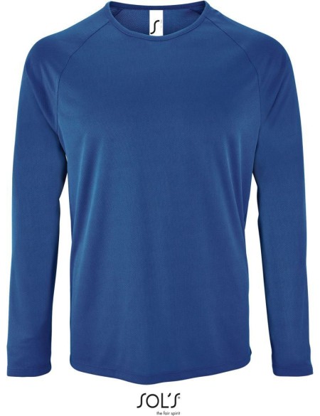 Pánské sportovní tričko SPORTY s dlouhým rukávem - Royal blue L