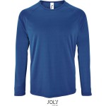 Pánské sportovní tričko SPORTY s dlouhým rukávem - Royal blue 3XL