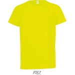 Dětské sportovní tričko - SPORTY - Neon yellow 6 let