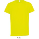 Dětské sportovní tričko - SPORTY - Neon yellow 12 let