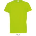 Dětské sportovní tričko - SPORTY - Neon green 6 let