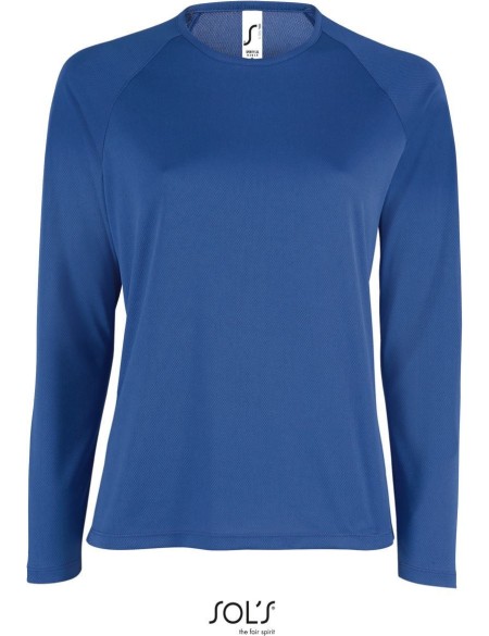 Dámské sportovní tričko SPORTY s dlouhým rukávem - Royal blue XS