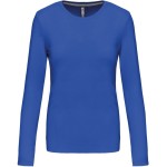 Dámské tričko - Kariban K383 s dlouhým rukávem - Light royal blue XL