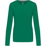 Dámské tričko - Kariban K383 s dlouhým rukávem - Kelly green 3XL