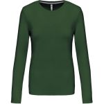 Dámské tričko - Kariban K383 s dlouhým rukávem - Forest green  3XL