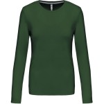 Dámské tričko - Kariban K383 s dlouhým rukávem - Forest green  3XL