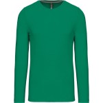 Pánské tričko - Kariban K359 s dlouhým rukávem - Kelly green 4XL