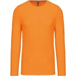 Pánské tričko - Kariban K359 s dlouhým rukávem - Oranžová 4XL