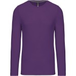 Pánské tričko - Kariban K359 s dlouhým rukávem - Purple XL