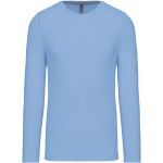 Pánské tričko - Kariban K359 s dlouhým rukávem - Sky blue - Sky blue 4XL