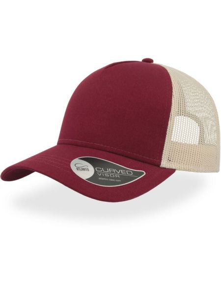 Kšiltovka Rapper Cotton - Burgundy/stone