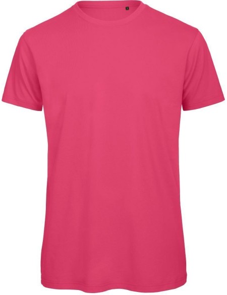 Pánské tričko B+C Inspire T z bio bavny - Fuchsia XL