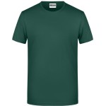 Pánské tričko z bio bavlny James+Nicholson 8008 - Dark green L