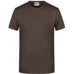 Pánské tričko z bio bavlny James+Nicholson 8008 - Brown 3XL