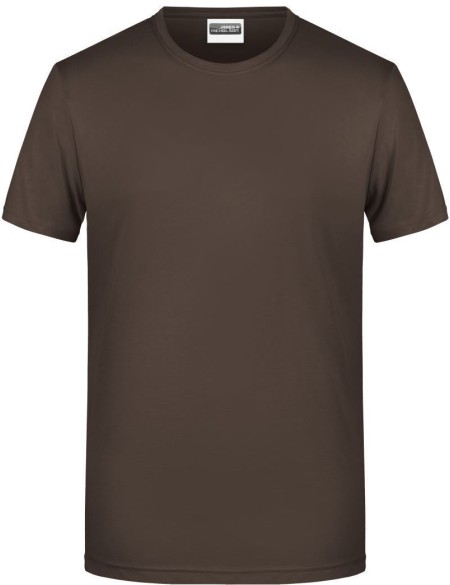 Pánské tričko z bio bavlny James+Nicholson 8008 - Brown 3XL