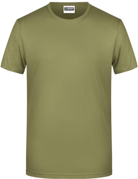 Pánské tričko z bio bavlny James+Nicholson 8008 - Khaki S