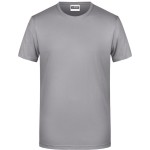 Pánské tričko z bio bavlny James+Nicholson 8008 - Steel grey M