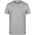 Pánské tričko z bio bavlny James+Nicholson 8008 - Grey heather M