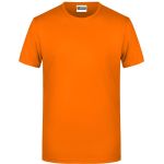 Pánské tričko z bio bavlny James+Nicholson 8008 - Oranžová 3XL