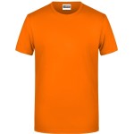 Pánské tričko z bio bavlny James+Nicholson 8008 - Oranžová 3XL