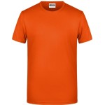 Pánské tričko z bio bavlny James+Nicholson 8008 - Dark orange 3XL