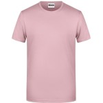 Pánské tričko z bio bavlny James+Nicholson 8008 - Soft pink S