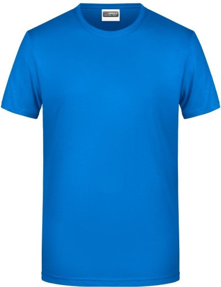 Pánské tričko z bio bavlny James+Nicholson 8008 - Cobalt 3XL