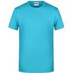 Pánské tričko z bio bavlny James+Nicholson 8008 - Turquoise XL