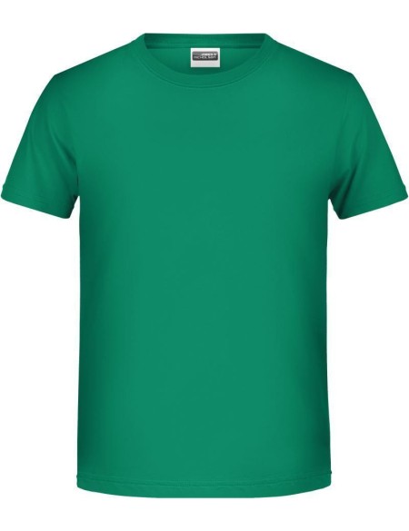 Chlapecké tričko z bio bavlny James+Nicholson 8008B - Irish green XXL