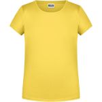 Dívčí tričko z bio bavlny James+Nicholson 8007G - Yellow XXL