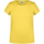 Dívčí tričko z bio bavlny James+Nicholson 8007G - Yellow XXL