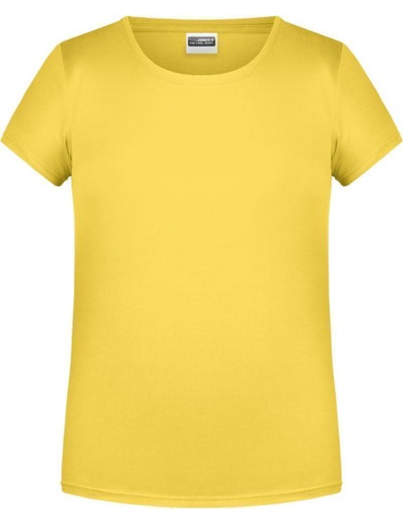 Dívčí tričko z bio bavlny James+Nicholson 8007G - Yellow XXL