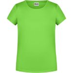 Dívčí tričko z bio bavlny James+Nicholson 8007G - Lime green L