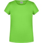 Dívčí tričko z bio bavlny James+Nicholson 8007G - Lime green M