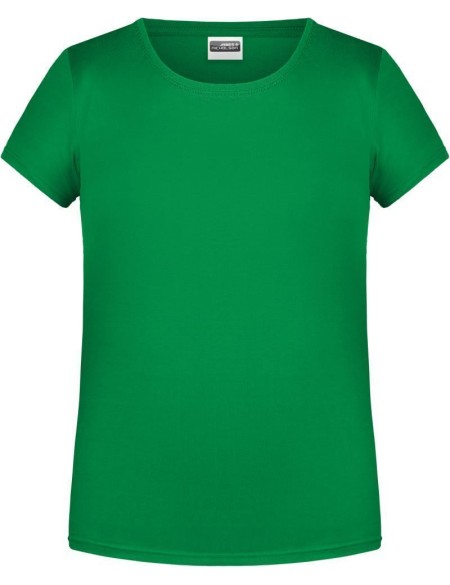 Dívčí tričko z bio bavlny James+Nicholson 8007G - Fern green XXL