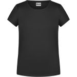 Dívčí tričko z bio bavlny James+Nicholson 8007G - Black XXL