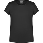 Dívčí tričko z bio bavlny James+Nicholson 8007G - Black XXL