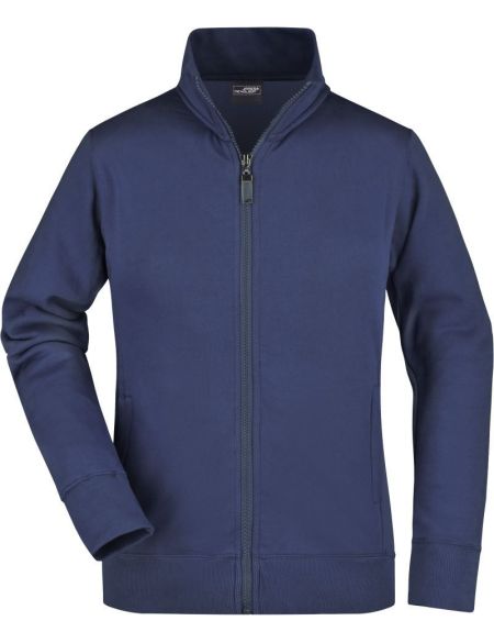 Dámská mikina na zip James+Nicholson JN52 - Navy